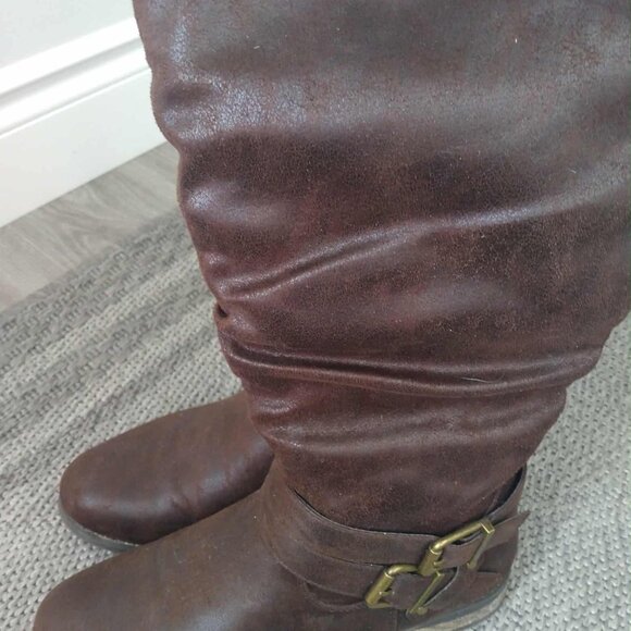 Ladies Chocolate Brown Riding Boots - Picture 2 of 12